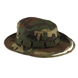 Rothco 5901 Vintage Boonie Hat: Black [Size: 7 - 7 3/4] Rothco Hat/Boonie Hat, woodland camouflage,