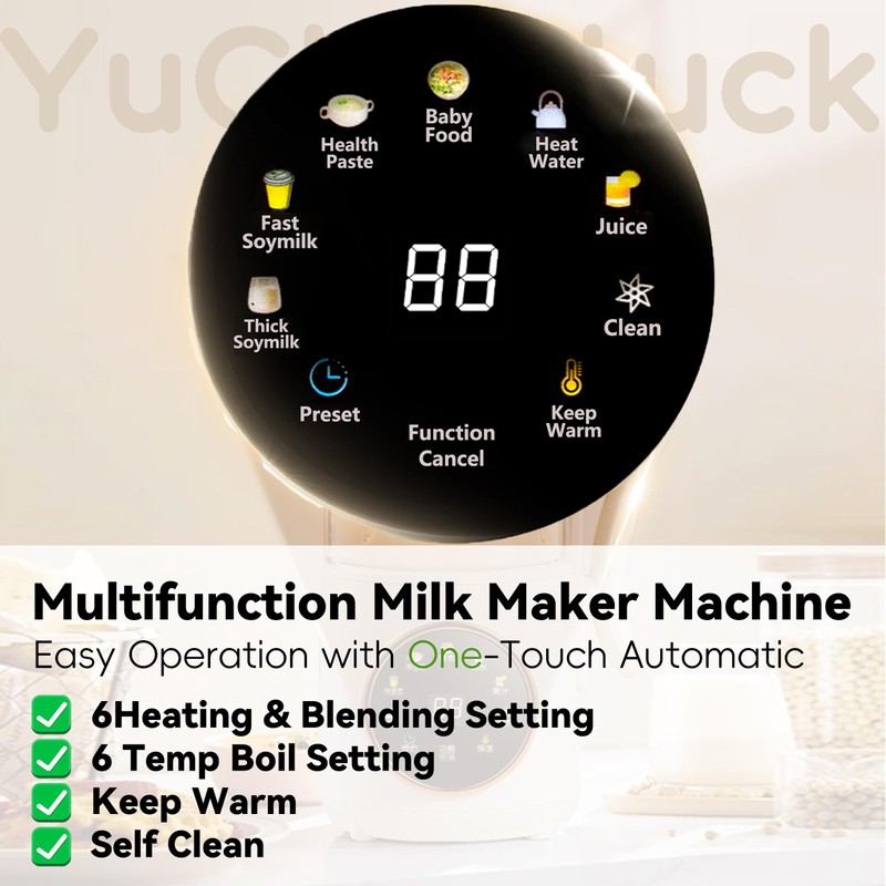 Nut Milk Maker 47oz,Homemade Soy Milk,Almond Milk,Plant Based Milks,Oat Milk,Coconut,Baby