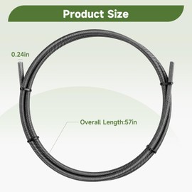 LEYURISE 56.5in Flexible String Trimmer Drive Shaft Cable Compatible with STIHL Trimmer Brush Cutters FS38 FS40 FS46 FS55R FS80 FS85 FS75 Replace#: 4130-711-3210