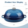 EDGING CASTING Enameled Oval Cast Iron Dutch Oven Pot with