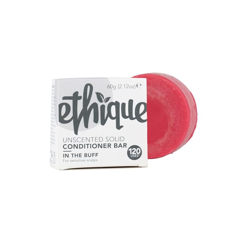 Ethique In The Buff Unscented Conditioner Bar for Sensitive Scalps