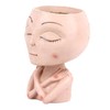 Face Head Planter Succulent Plant Flower Pot Resin Container Face