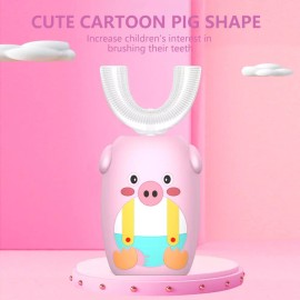 HamyCare Cepillo De Dientes Electrico Para Niñas Ninas Sonico 360 Forma U Recargable