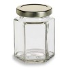 Berlin Packaging 6oz Hex Jar Lid Included - Singles
