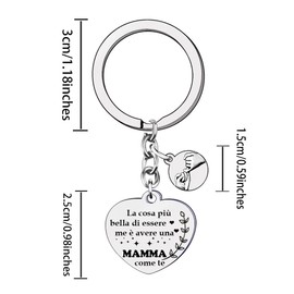 POIUYTRE Mother's Day Gift Mother's Day Gift Ideas Gift Gift Mom Keychain Mom Gift Woman Gift Birthday Mom Gift for Mom Keychain Donn Gift Mom Anniversary, 2, L
