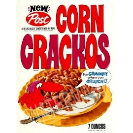 CORN CRACKOS Cereal box High Quality Metal Fridge Magnet 3x4 7455