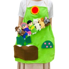 Tetekumo Okinashi Apron® Large Head Doll Theater Nursery Apron (1. Apron Set)