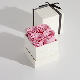 Fleur de Zen Eternity Roses | 100% Real Roses | Premium Preserved Roses in a Box That Last a Year or More | Gift-Ready Boxed Flowers for Delivery | Forever Roses in a Box
