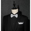 Enlision Men's Bow Tie with Pocket Square - Bow Ties