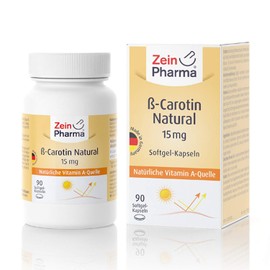 ZeinPharma Zein Pharma Beta Carotene Natural, 15 mg, 90 caps, 100 g