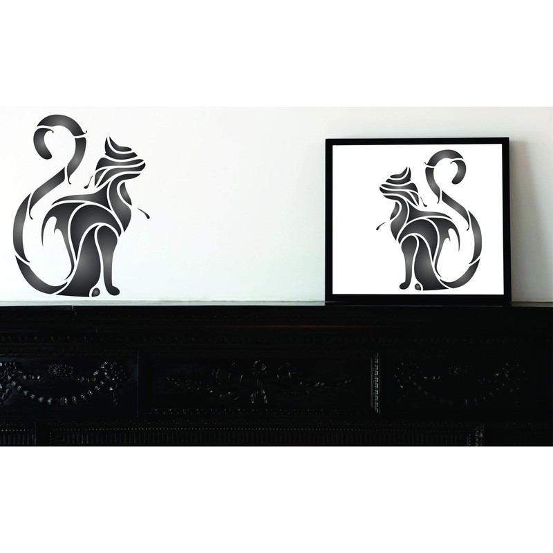 Cat Stencil - 16.5 x 21.5 cm