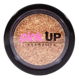 Pink Up, Glitter Compacto, Alta Adherencia, Textura Suave Sombra Gold