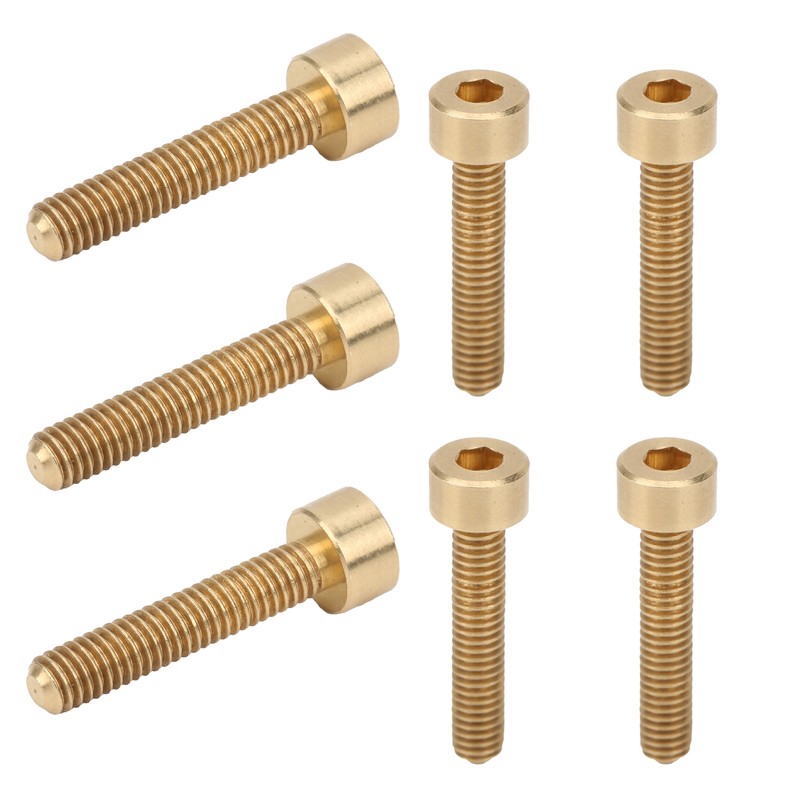 50Pcs Cap Hex Socket Screw Copper Fastener Hardware Tools Industrial