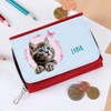 Striefchen® Girls Wallet with Cat and Name of Choice, red,