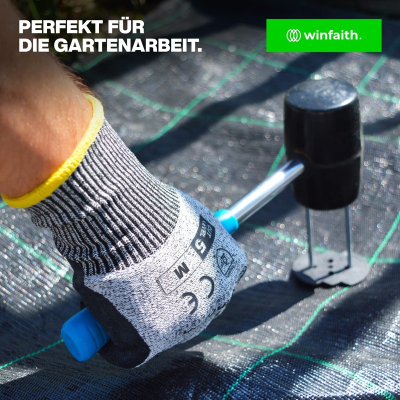 Winfaith Men's and Women's Work Gloves with Cut Protection Certificate