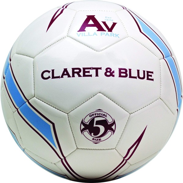Aston Villa Claret/Blue Size 5 Football