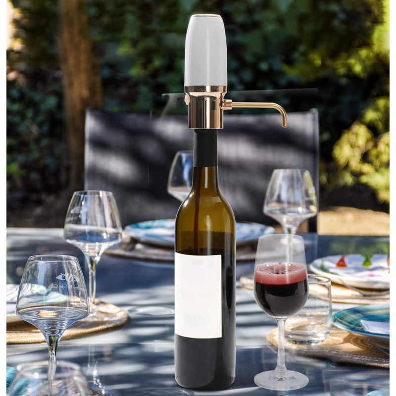 WIWONEY Aeratore e versatore elettrico di vino, decanter per vino