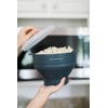 The Silicone Kitchen Silicone Microwave Popcorn Maker Collapsible Bowl, Non-Toxic,