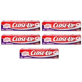 Close-Up Anti-Cavity Fluoride Toothpaste with Ultra Cinnamon Flavor Blast 6 Ounces (Pack of 5)