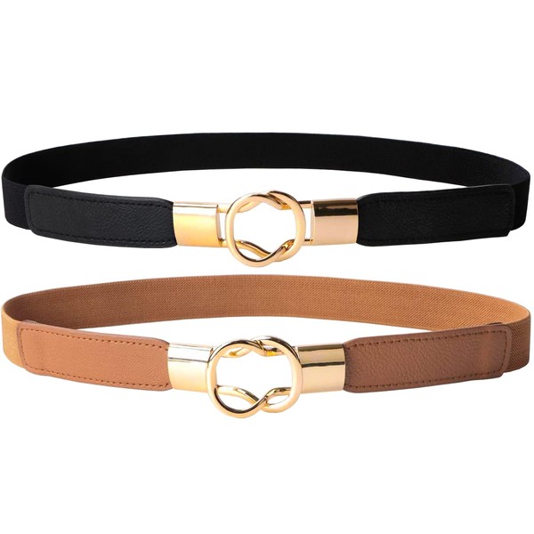 Victorian Systems 2 Pack Elasticated Belt for Womens - Ladies