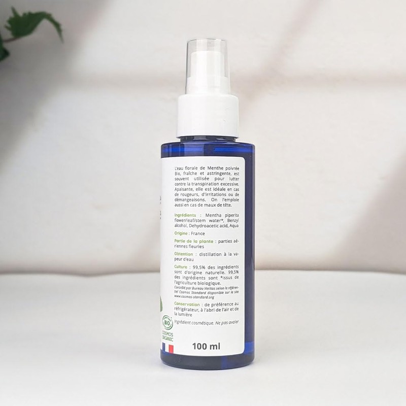 Peppermint Hydrolate Organic - Mentha Piperita - 100ml PROPOS'NATURE