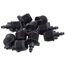 Haofy Acople Reductor de Púas para Manguera, 10 Piezas Adaptador de Tubo de Púa de 1/2 "para Manguera de Tubo Capilar de Riego por Goteo de 4/7 Mm