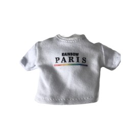 Rainbow High Doll River Kendall Series 2 White Paris T-shirt Fashion Clothes