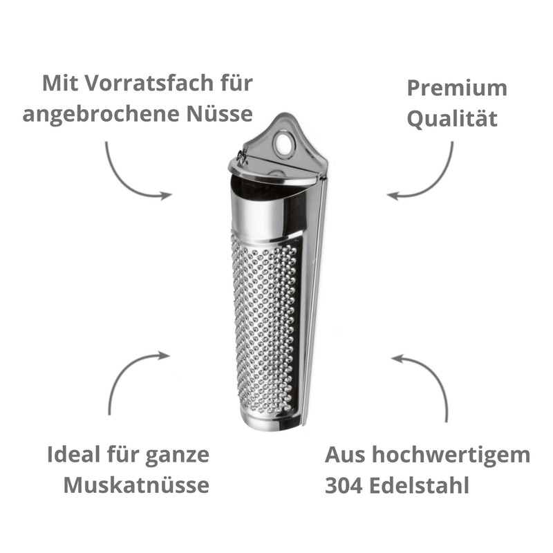 Boomers Gourmet - Nutmeg Grater with Container and Nutmeg I