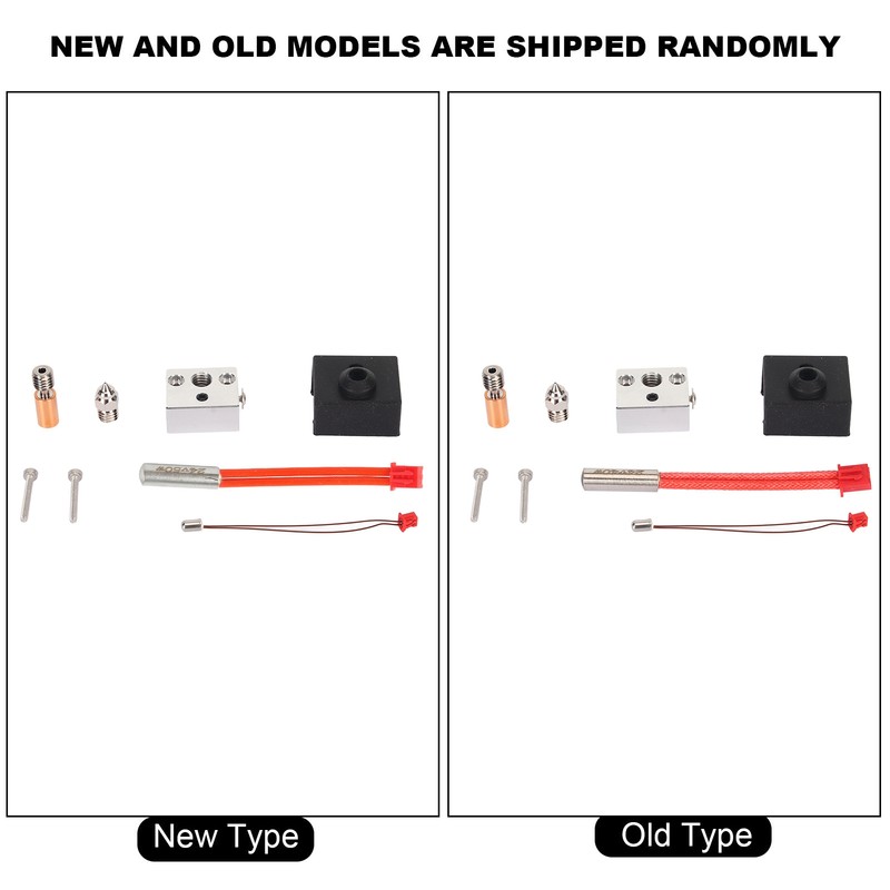 Hot End Extruder Nozzle Kit Heat Resistant Nickel Copper Plated