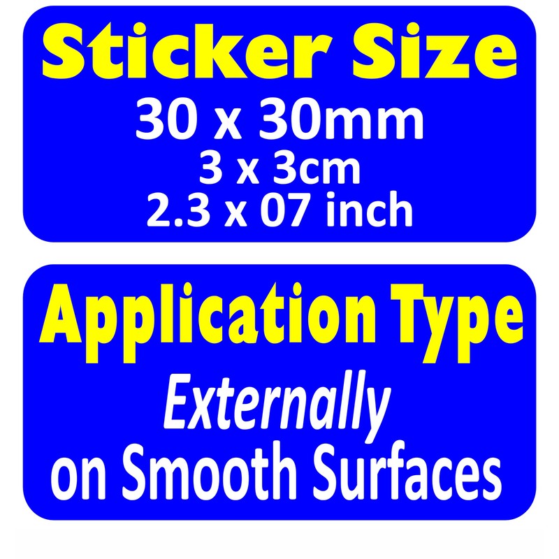 Stickers Motorbike GPS Tracked Warning Vehicle Protection Security Signs Protected