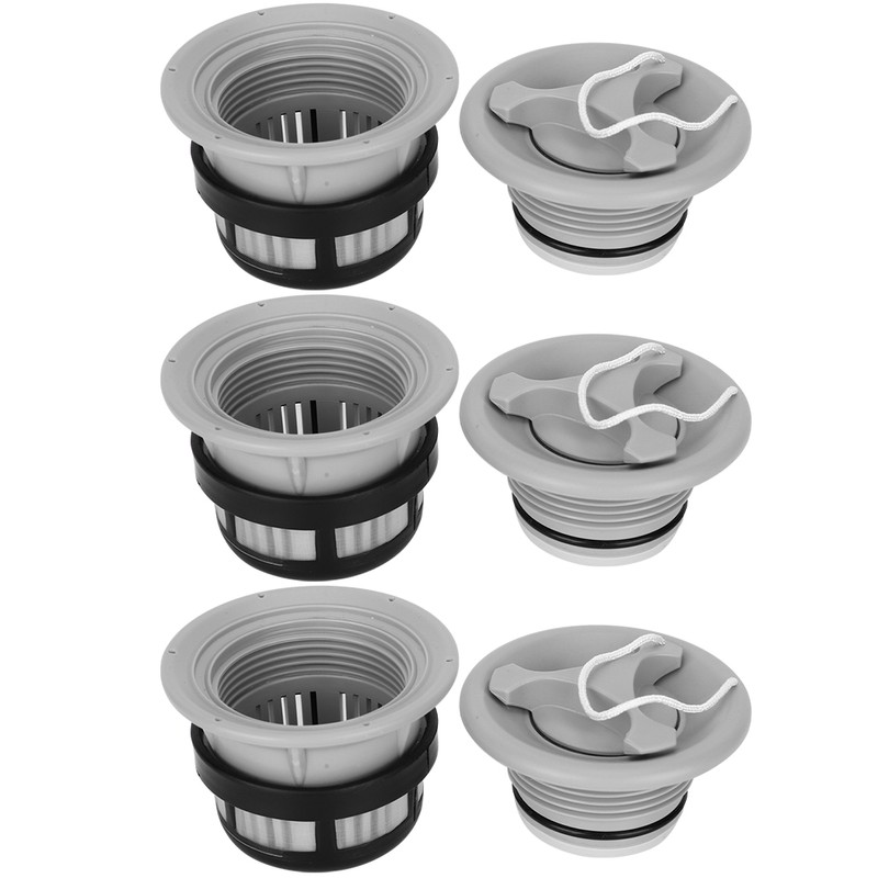 3Pcs Safety Air Valve with Filter Mesh Accessory for Inflatable