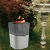 Bojueahaw Rain Barrel Mesh Cover,95 cm Adjustable Rain Barrel Net,Rain