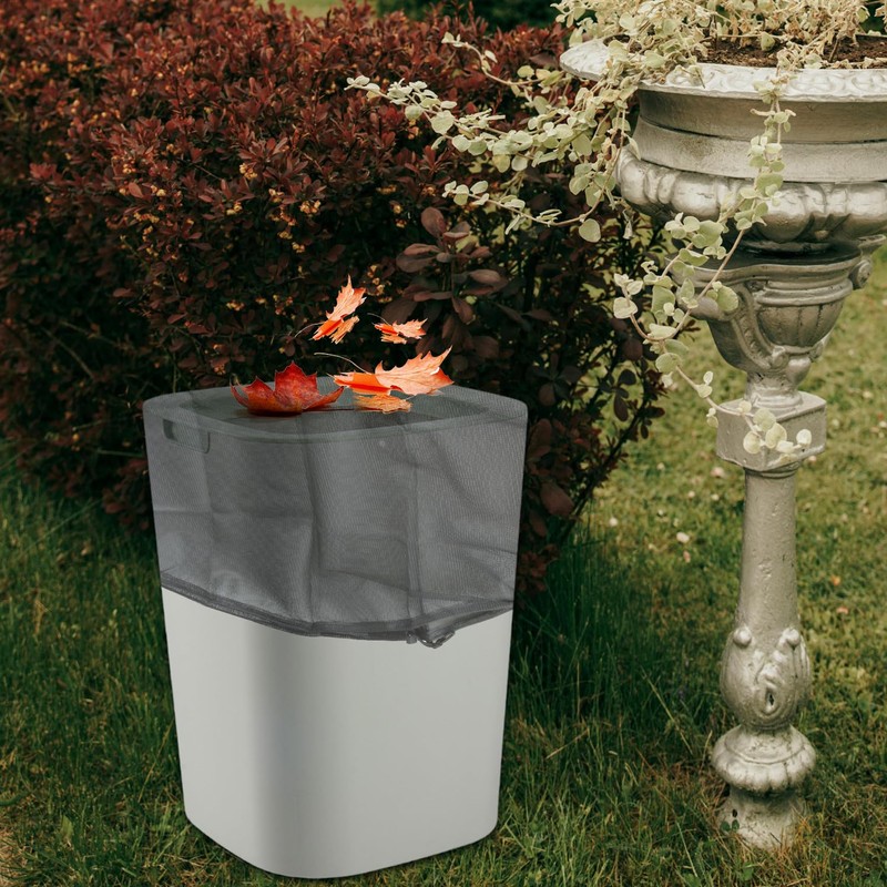 Bojueahaw Rain Barrel Mesh Cover,95 cm Adjustable Rain Barrel Net,Rain