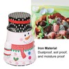 Christmas Candy Iron Box Roly Poly Design Santa Claus Snowman