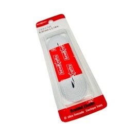 SewKrafts Premium Braided Elastic 1/4 Inch x 3 Yards White, Soft & Stretchy Elastic for Sewing - Ideal for Scrunchies, Necklines, Waistbands, Leg Bands & Swimwear - Durable Elastic Stretch Strap