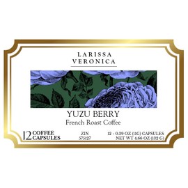 Yuzu Berry French Roast Coffee (Single Serve K-Cup Pods) (Gourmet, Naturally Flavored, Whole Coffee Beans) (12 pods, ZIN: 575127)