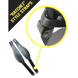 Universal Exercise Bike Pedal Straps Ratchet Style | 13" Extra Long Replacement Straps for Gym or Home Gym | 1 Pair