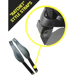 Universal Exercise Bike Pedal Straps Ratchet Style | 13" Extra Long Replacement Straps for Gym or Home Gym | 1 Pair
