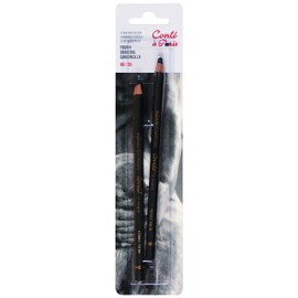 Conté à Paris Charcoal HB and 2B Drawing Pencils (Pack of 2)