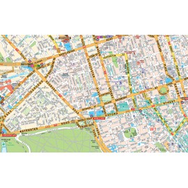 HUGE LAMINATED/ENCAPSULATED - Central London Map POSTER - Absolutely Stunning detail, Measures 36 x 24 inches (91.5 x 61 cm)