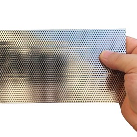 FengYoo Perforated Metal Sheets-Expanded & Perforated Sheets-Perforated Stainless Steel Sheet-20GA 0.06 Inch Hole （About 1.5mm） 7.8 Inch X3.9 Inch-Metal Mesh Sheet for Ventilation and Fume Filtration