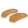 3/4 Leather Ultra Light, Thin, Semi-Rigid Orthotic with Metatarsal Pad,