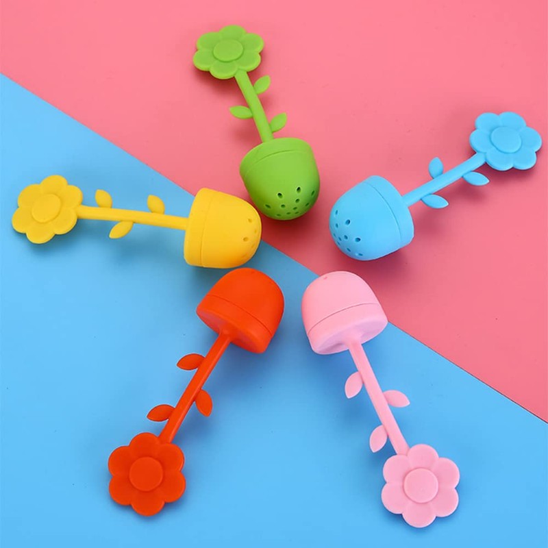 Tea Infuser Flower Silicon Tea Infuser Strainer for Loose Leaf