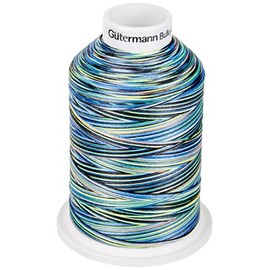 "The hüpfende Komma Gütermann Bulky-Lock Multicolour Bulky Yarn No.80 Neon Pink/Royal Blue 1000m"