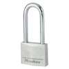 Master Lock 9140EURDLH Key Padlock in Aluminium with Long Shackle,