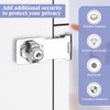 Snillok Keyed Hasp Lock Hasp and Staple with Padlock, 4