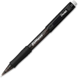 Pentel Twist-Erase EXPRESS Mechanical Pencil, 0.5 mm, Black Barrel: 12 Total