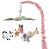 The Peanutshell Crib Mobile for Girls - Soft Pink Musical
