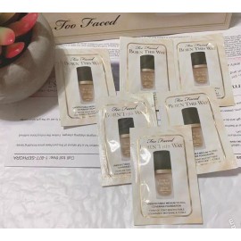 Too Faced 6 Sample Cards Too Faced Born This Way Undetectable Foundation In Chai