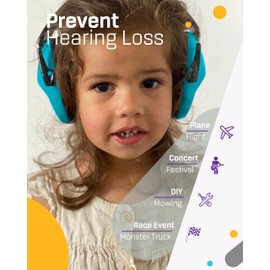 Kids Ear Defenders Children -  Noise Cancelling Headphones Autism - Passive Sound Blocking Earmuffs - Kids Ear Protection Earmuffs for Boys, Girls, Toddlers & Children Age 3-16 Year Old - 20dB NNR